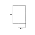 Brumberg LED Anbauleuchte TRAXX MAXI, 20�, 28W, 3516lm, IP20, 230V AC, 50 Hz, CRI > 90, DALI dimmbar, rund, 3500K, silber