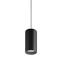 pendant luminaire TRAXX MINI round, switchable LED IP20, black 