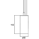 Brumberg LED Pendelleuchte TRAXX MINI, IP20, 40�, 13W, 3000K, 1503lm, silber