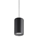 pendant luminaire TRAXX MAXI round, switchable LED IP20, black 