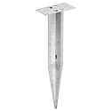 Ground spike SQUARE for CMD floor luminaires, metal