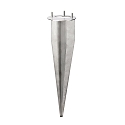 ground spike POWER CMD-9016 square, mechanical, stainless steel