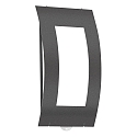 Outdoor wall luminaire AQUA QUADRAT with motion detector, IP44, E27, stainless steel / opal glass, anthracite