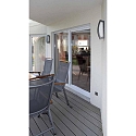 CMD Creative Metalldesign Au�enwandleuchte AQUA QUADRAT, IP44, E27, Edelstahl / Opalglas, anthrazit