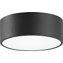 Outdoor LED Wand- und Deckenleuchte, IP65, rund, Aluminium anthrazit / Makrolon, � 15cm, 6W 3000K 539lm