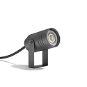Au�enstrahler, IP65, zylindrisch, GU10 max. 35W, neigbar, anthrazit,  inkl. Erdspie� + 2m Steckerkabel