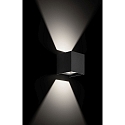 Outdoor LED wall luminaire, 2-side beam, adjustable beam angle, 12W 3000K