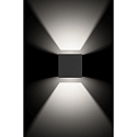 Outdoor LED wall luminaire, 2-side beam, adjustable beam angle, 12W 3000K