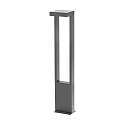 LED Outdoor Stehleuchte, IP65, H�he 65cm, eckig, 10W 3000K 520lm, Aluminium / PC, anthrazit