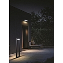 CMD Creative Metalldesign Outdoor LED Stehleuchte, IP65, H�he 80cm, 12W 3000K 696lm, Zylinder-Kopf 355� drehbar, anthrazit