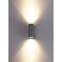 CMD Creative Metalldesign Fassaden-Strahler, IP65, Up&Down, 2x GU10 max. 35W, starr, anthrazit / Klarglas