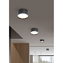 CMD Creative Metalldesign outdoor ceiling luminaire � 9CM round, CCT Switch, with diffuser IP44, anthracite, powder coated