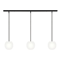 pendant luminaire ACAI 16 3 flames E27 IP20, mat, opal white dimmable