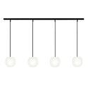 pendant luminaire ACAI 16 4 flames E27 IP20, mat, opal white dimmable
