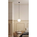 Casablanca Pendelleuchte ACAI, �21cm, 1-flammig, E27, IP20, opalwei� matt, Pendel schwarz matt