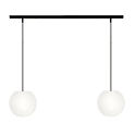 pendant luminaire ACAI 21 2 flames E27 IP20, mat, opal white dimmable