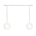 pendant luminaire ACAI 21 2 flames E27 IP20, mat, opal white dimmable