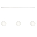 pendant luminaire ACAI 21 3 flames E27 IP20, mat, opal white dimmable