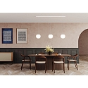 pendant luminaire ACAI 21 3 flames E27 IP20, mat, opal white dimmable