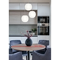 Casablanca pendant luminaire ACAI 21 3 flames, round E27 IP20, mat, opal white dimmable