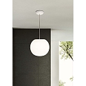 pendant luminaire ACAI 26 1 flame E27 IP20, mat, opal white dimmable