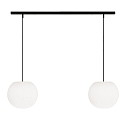 pendant luminaire ACAI 26 2 flames E27 IP20, mat, opal white dimmable