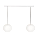 pendant luminaire ACAI 26 2 flames E27 IP20, mat, opal white dimmable