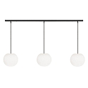 pendant luminaire ACAI 26 3 flames E27 IP20, mat, opal white dimmable