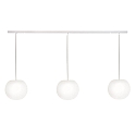 pendant luminaire ACAI 26 3 flames E27 IP20, mat, opal white dimmable