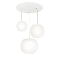 pendant luminaire ACAI 16|21|26 3 flames, round E27 IP20, mat, opal white dimmable