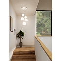 Casablanca Pendelleuchte ACAI, 2x�16/2x�21/1x�26cm, 5-flammig, rund, E27, IP20, opalwei� matt, Pendel wei� matt