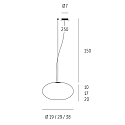 Casablanca Pendelleuchte AIH, 1-flammig, � 29cm, E27, IP20, wei�-matt / Alu geb�rstet
