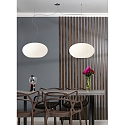 Casablanca Pendelleuchte AIH, 2-flammig, � 38cm, 2x E27, IP20, wei�-matt / Alu geb�rstet