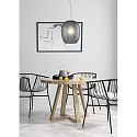 Casablanca pendant luminaire ANUA 1 flame E27 IP20, brushed aluminium, grey, matt dimmable