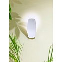 Casablanca LED Wandleuchte ASHIYA, indirekt, Aluminium handgeb�rstet, dimmbar, Wei� matt