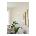 Casablanca LED Wandleuchte ASHIYA, indirekt, Aluminium handgeb�rstet, dimmbar, Wei� matt