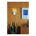Casablanca LED Wandleuchte ASHIYA, indirekt, Aluminium handgeb�rstet, dimmbar, Wei� matt