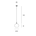 Casablanca Pendant luminaire BELL, E27, IP20, opal white matt