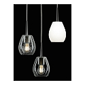 Casablanca Pendant luminaire BAGAN, E27, IP20, opal white matt