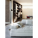 Casablanca Lava-Keramik-Stehleuchte CLAVIO, E27, IP20, anthrazit, mit Schalter