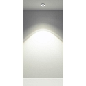 Casablanca LED Deckenleuchte TET, mit Linse, � 14.5cm, Aufbau / Einbau, 10W 2700K 890lm, dimmbar, Glas wei� / Armatur wei�