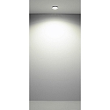 Casablanca LED Deckenleuchte TET, ohne Linse, � 14.5cm, Aufbau / Einbau, 10W 2700K 890lm, dimmbar, Glas wei� / Armatur wei�