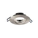 recessed spotlight SAMSOLA MAX round, swivelling IP20, silver brushed dimmable