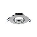 recessed spotlight SAMSOLA MAX round, swivelling IP20, glossy, silver dimmable