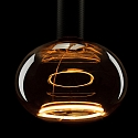 Segula LED Deko-Leuchtmittel SHINE, IP20, � 20cm / H 19cm, E27, 5W 1900K 210lm 330�, dimmbar, rauchfarben
