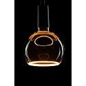 Segula LED Deko-Leuchtmittel MOON 150, IP20, � 15cm / H 18.5cm, E27, 6W 1900K 260lm 330�, dimmbar, rauchfarben