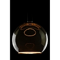 Segula LED Deko-Leuchtmittel MOON 300, IP20, � 30cm / H 32cm, E27, 8W 1900K 350lm 330�, dimmbar, rauchfarben