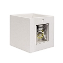 Deko-Light Beton-Wandaufbauleuchte CUBE, Up/Down, 1x G9 max. 25W , wei�