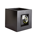 Deko-Light Beton-Wandaufbauleuchte CUBE, Up/Down, 1x G9 max. 25W , schwarz