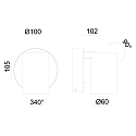 Deko-Light Leseleuchte CAN TILT ROUND, IP20, GU10,  runde Basis mit Schalter, kardanisch, schwarz
